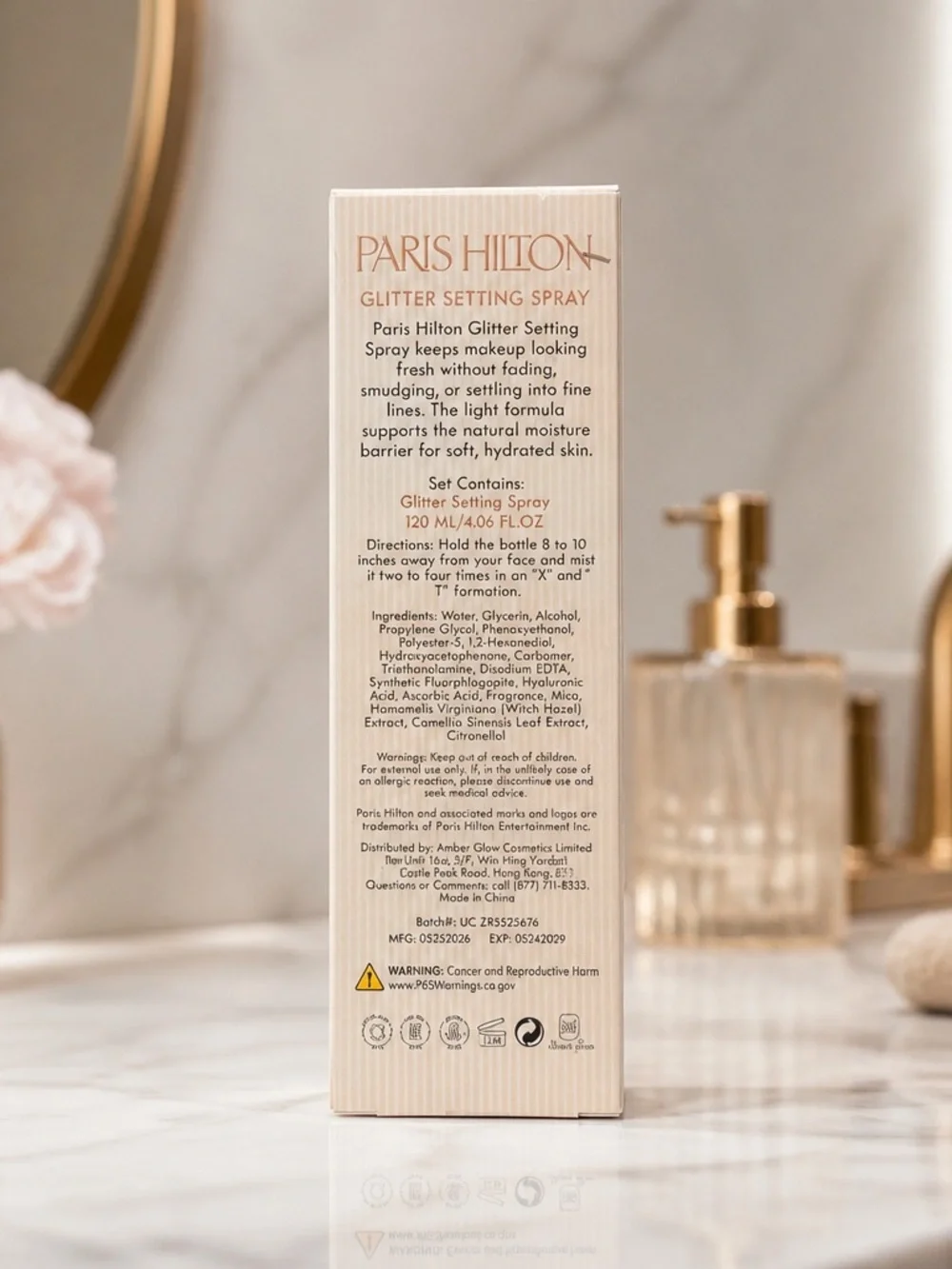 Paris Hilton Illuminating Veil Glitter Setting Spray 4.06 oz New